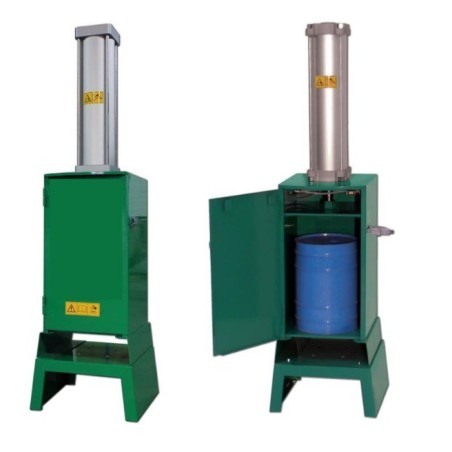 Compacteur de bidons pneumatique 1,6T